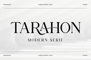 Tarahon - Business Font, a Serif Font by RockboyStd (Thumbnail 1 of 12)