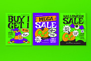 Halloween Sale Banner, a Social Media Template by graphicook (Thumbnail 3 of 4)