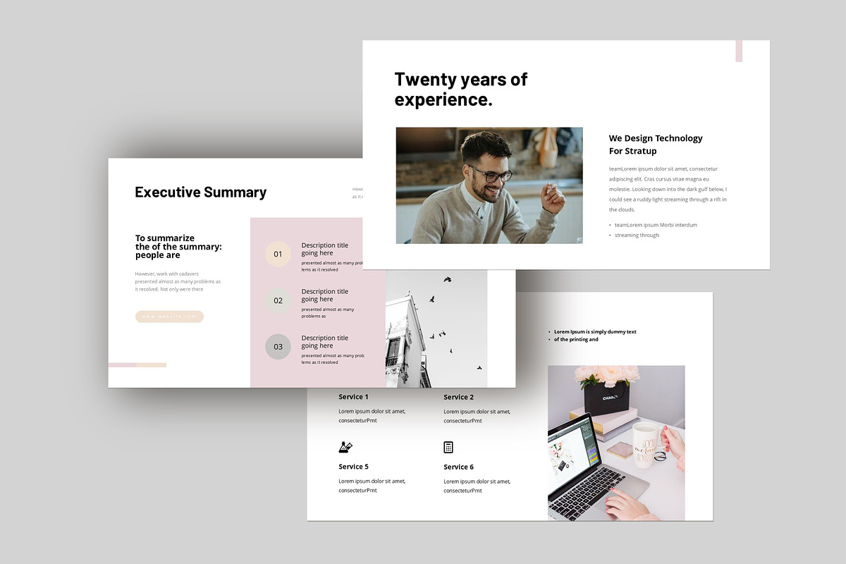 Business Plan Presentation Template, a Presentation Template by Studio_Clarity (Photo 3 of 5)