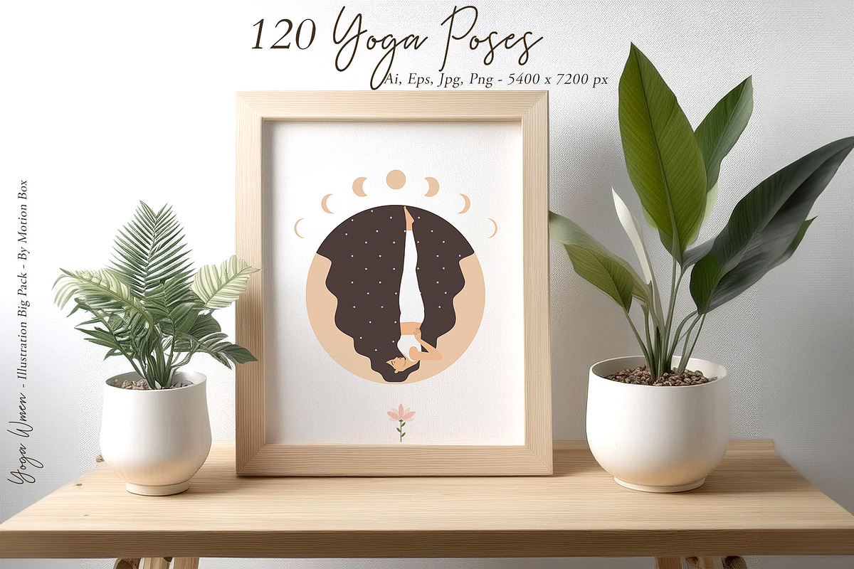 Yoga Women Illustrations Big Pack, a Person Illustration by Motion-Box (Photo 2 of 27)