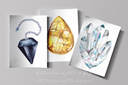 Watercolor crystals & chakra stones, a Texture Illustration by Alena Solonshchikova (Thumbnail 3 of 9)