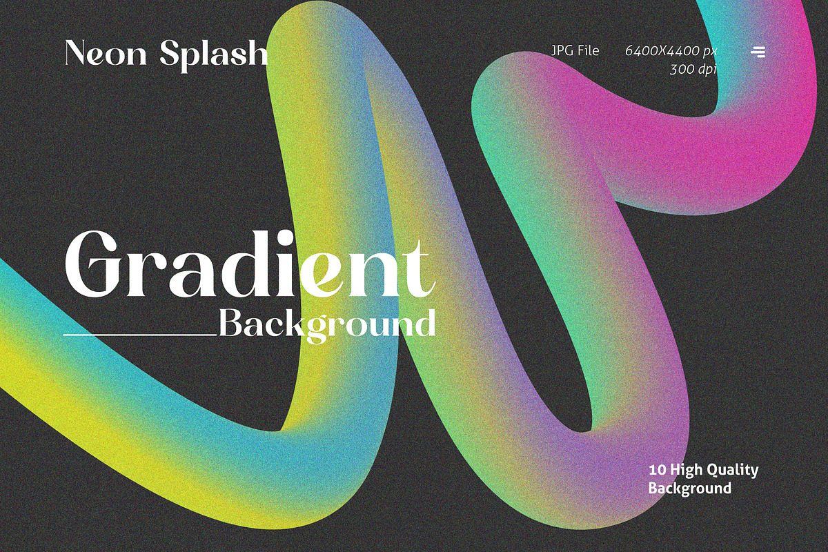 Neon Splash Gradient Background, a Background Graphic by MSG Studio (Photo 1 of 11)