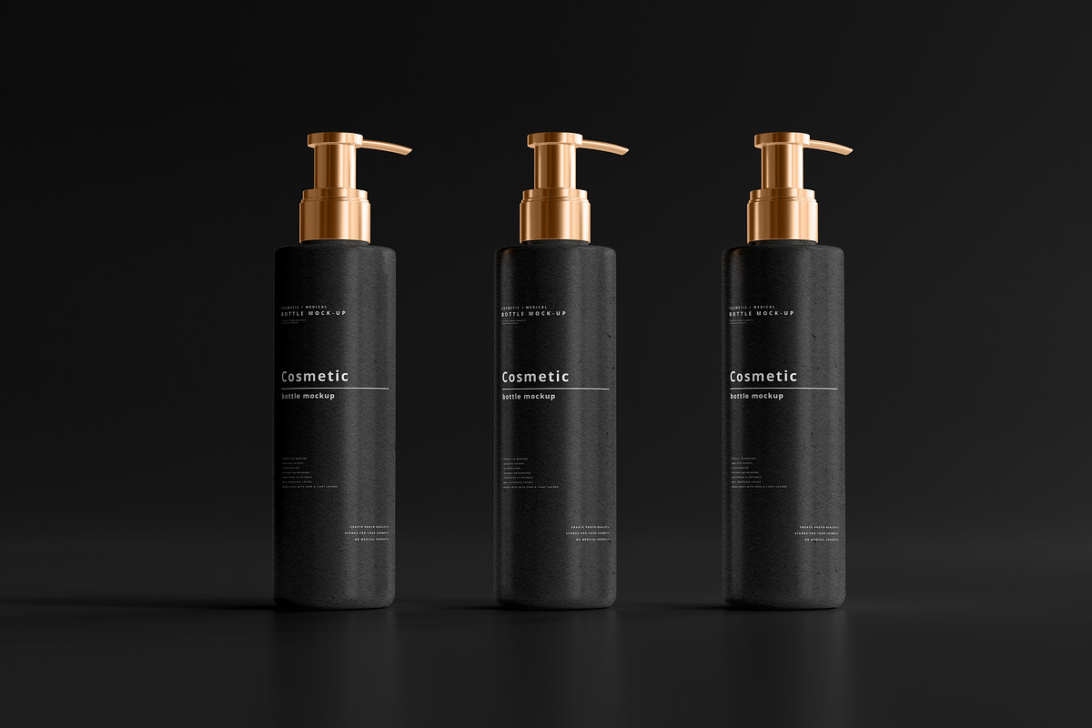 Dark Cosmetic Branding Mockups, a Cups & Container Mockup by pmvch (Photo 37 of 86)