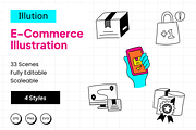 Illution - E-Commerce Illustration, an Illustration by Kawalan Studio (Thumbnail 1 of 5)
