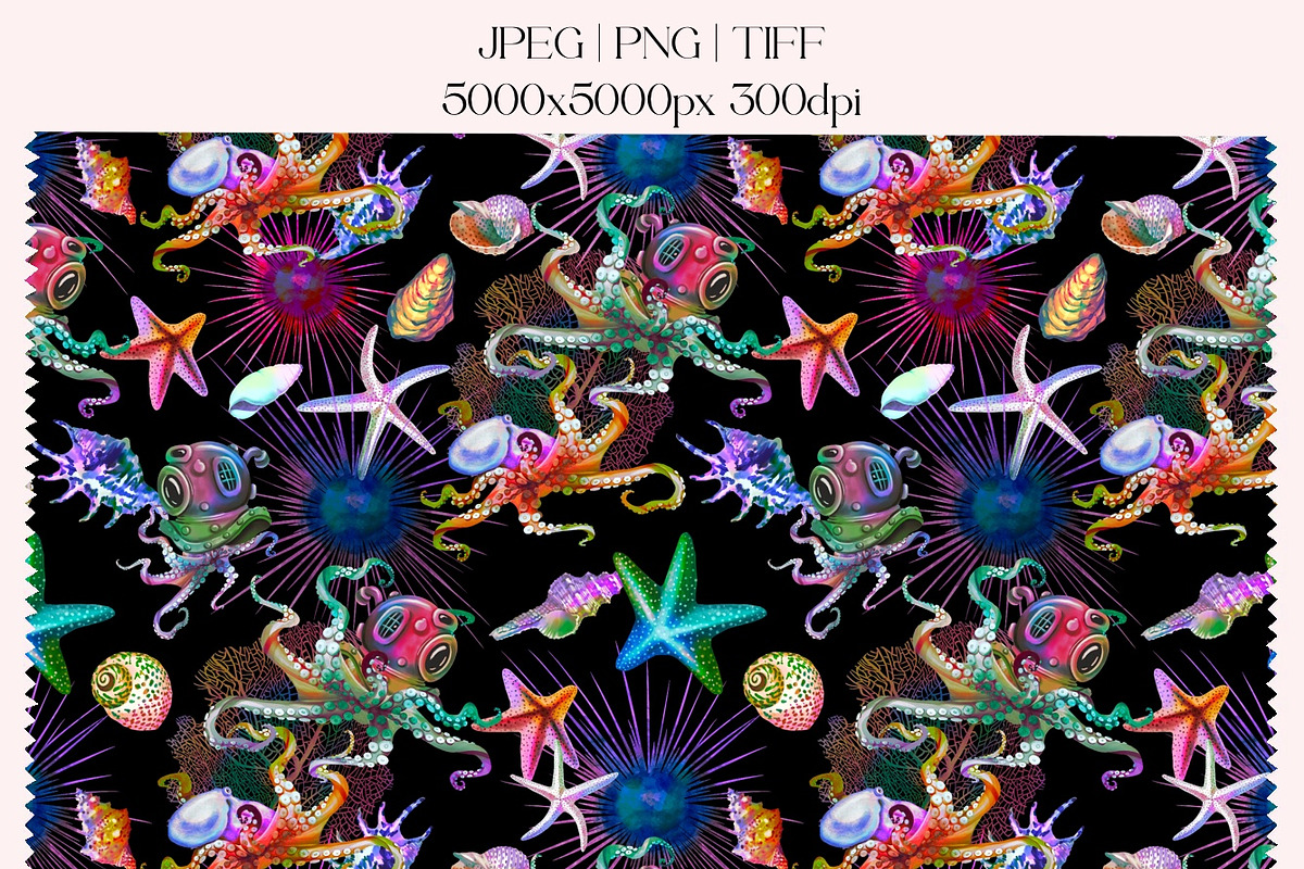 Marine Adventure - seamless pattern, a Pattern Graphic by NNclipart (Photo 5 of 9)