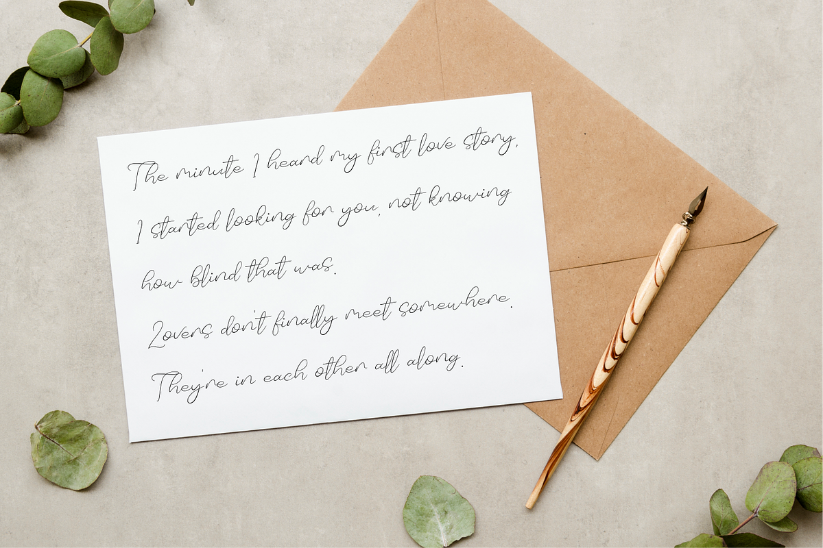 Basic Romantic | Modern Script Font, a Script Font by Forberas Club (Photo 7 of 9)