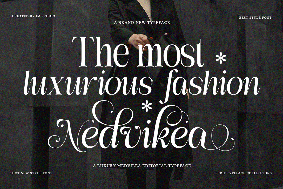 Medvilea Editorial | 15 Style Font, a Serif Font by IM Studio (Photo 4 of 13)