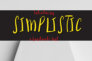Simplistic typeface
