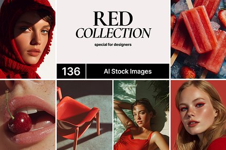 Red lipstick stock photograph preview 4