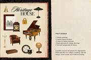 Heritage House - Vintage Collection, an Object Graphic by Dina Mae (Thumbnail 7 of 13)