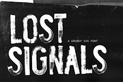 Lost Signals Grungy SVG Font, a Sans Serif Font by Nicky Laatz (Thumbnail 1 of 12)