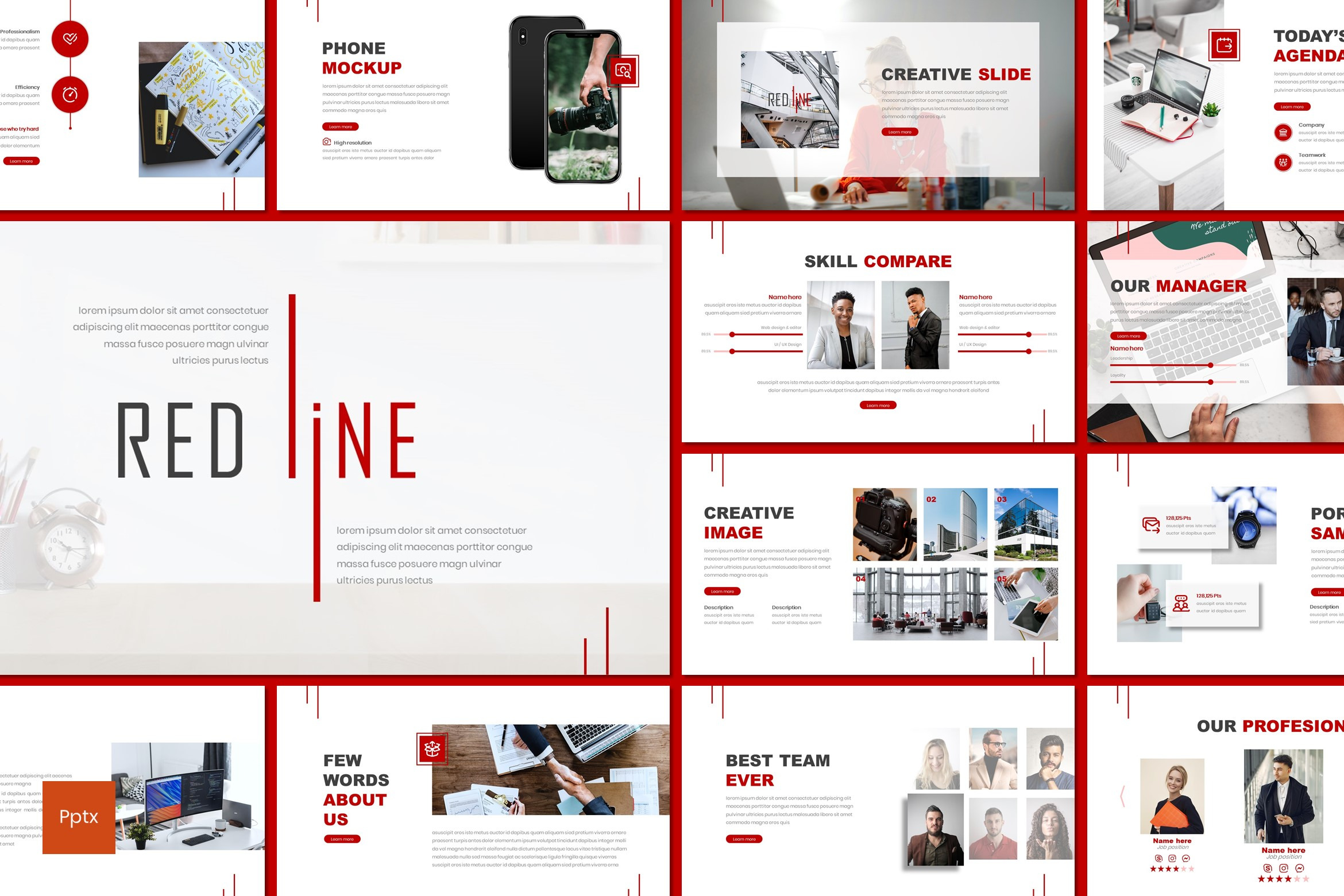 Redline - Powerpoint Template, a Presentation Template by inspirasign
