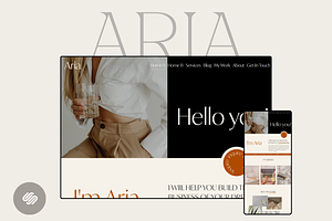 Aria Squarespace 7.1 Template