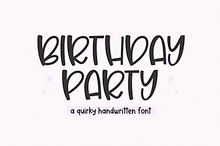 Birthday Party | Handwritten Font