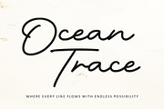 Ocean Trace, a Script Font by Letterara (Thumbnail 1 of 13)