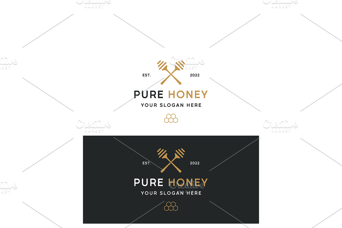 Vintage honey beekeeper logo design., a Branding & Logo Template by LOGOCREATIVE