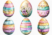 Colorful Easter Eggs Clip Art, an Illustration by Craft Nest (Thumbnail 5 of 8)