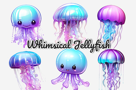 Whimsical Jellyfish Cartoon