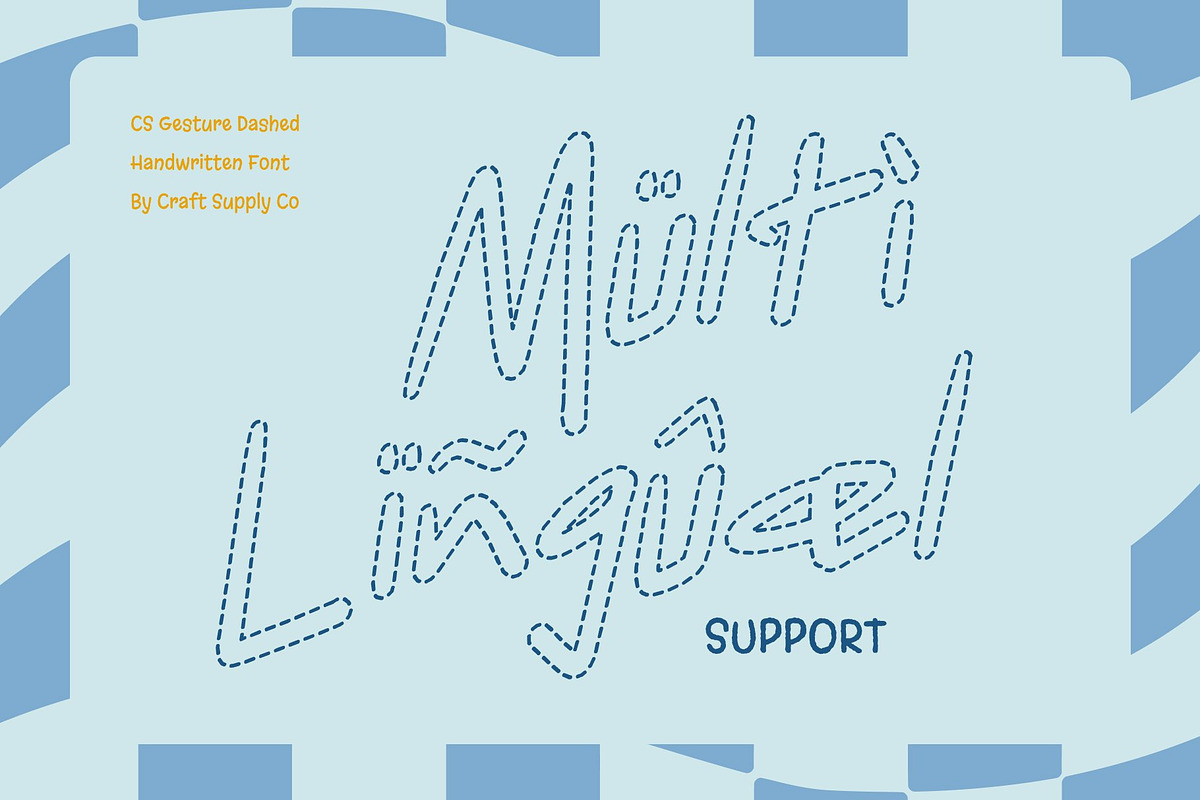 CS Gesture Dashed, a Handwritten Font by Craft Supply Co. (Photo 7 of 8)