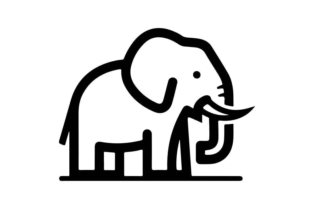 Elephant Vector Elements Bundle, an Animal Illustration by balal (Photo 5 of 18)