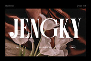 Jengky Elegant Serif Font, a Serif Font by Graphicxell (Thumbnail 1 of 10)