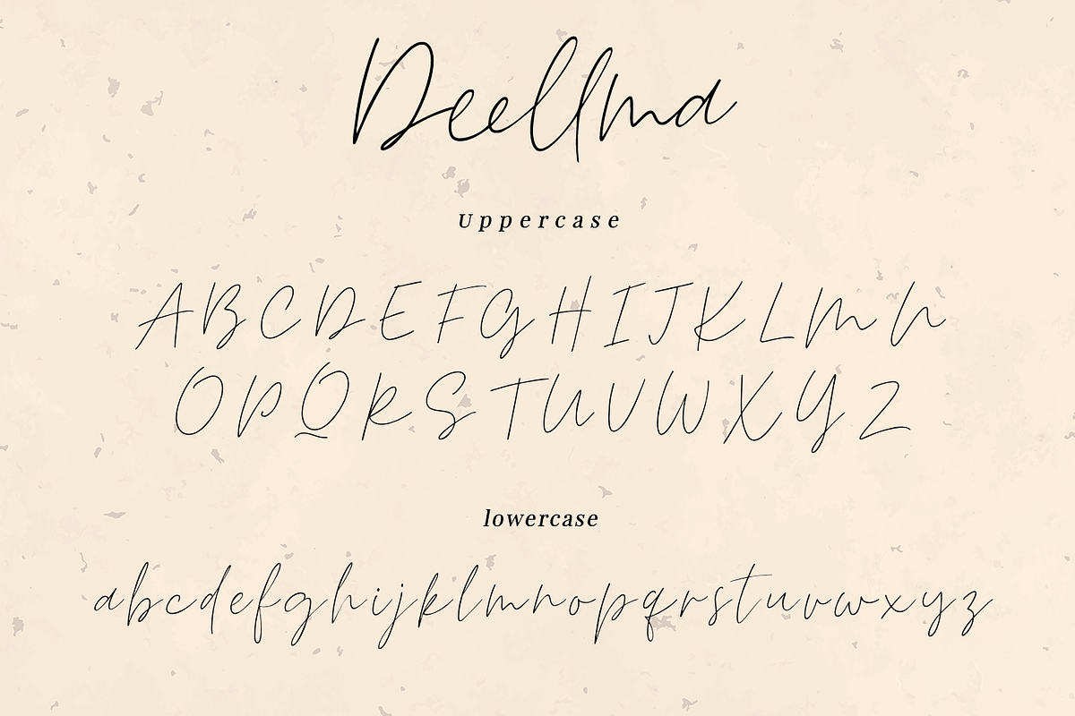 Deellma - Script font, a Script Font by Quothron (Photo 7 of 7)