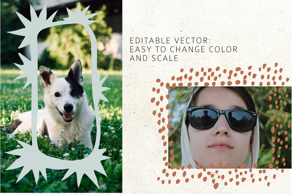 INKED FRAMES freehand doodle vector, an Object Graphic by Lena Nikolaeva (Photo 4 of 12)