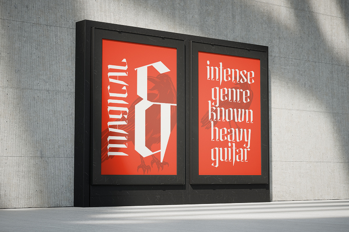 Helosa Modern Blackletter Font, a Blackletter Font by timelesstype.co (Photo 7 of 20)