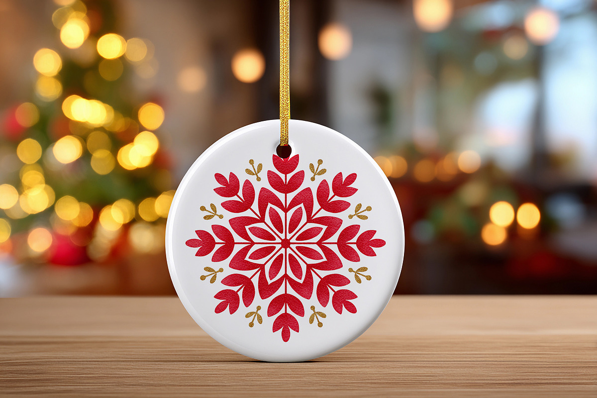 Red and Gold Watercolor Christmas, a Seasonal Illustration by ArtIrisArt (Photo 4 of 13)
