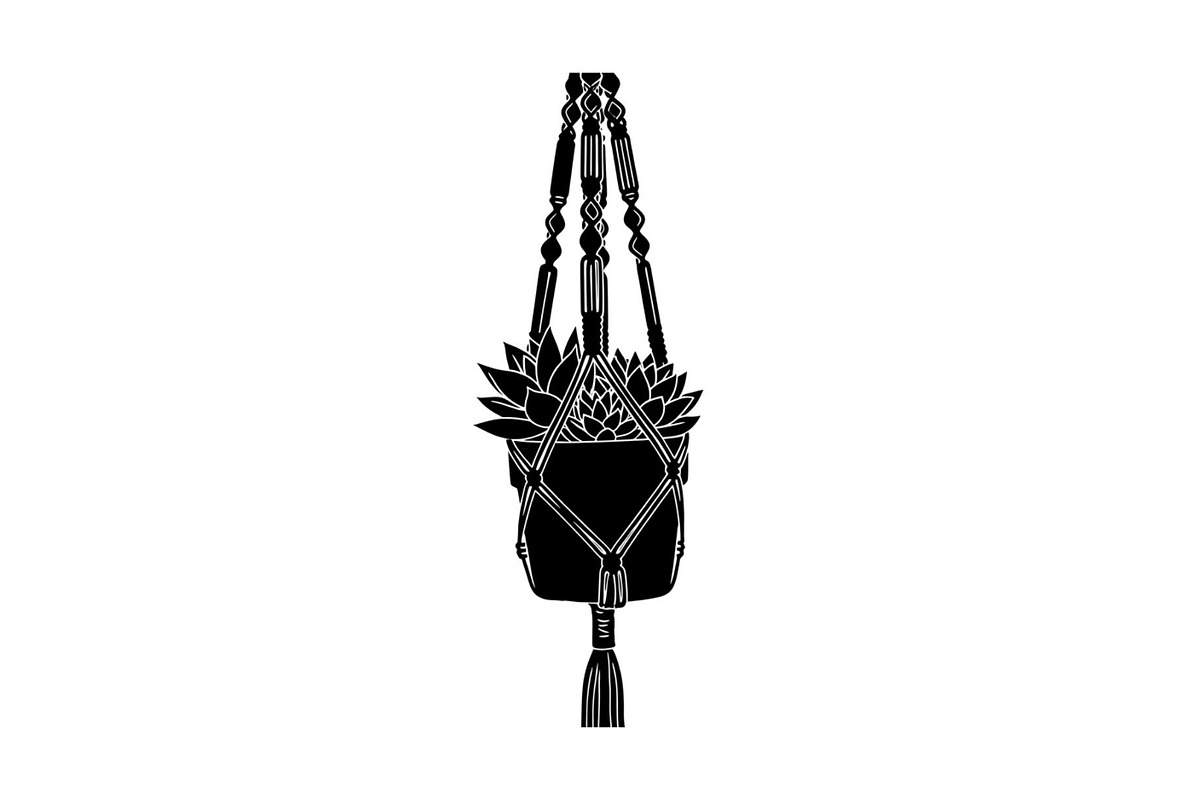 Macrame Plant Hanger Bundle, an Illustration by Creativeshirt (Photo 6 of 31)
