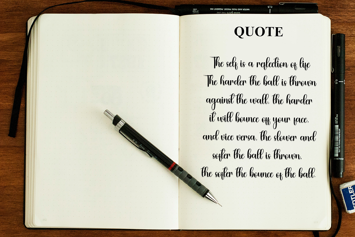 Welcome, a Handwritten Font by FreshTypeINK (Photo 6 of 8)