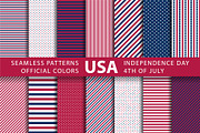 USA Independence Day Patterns, a Pattern Graphic by Plaid4You (Thumbnail 1 of 4)