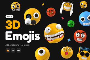 3D Emoji Icons, an Emoji Icon by Vectors Market