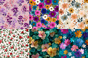 Summer Ditsy Floral Patterns, an Illustration by DreamPrint404 (Thumbnail 4 of 8)