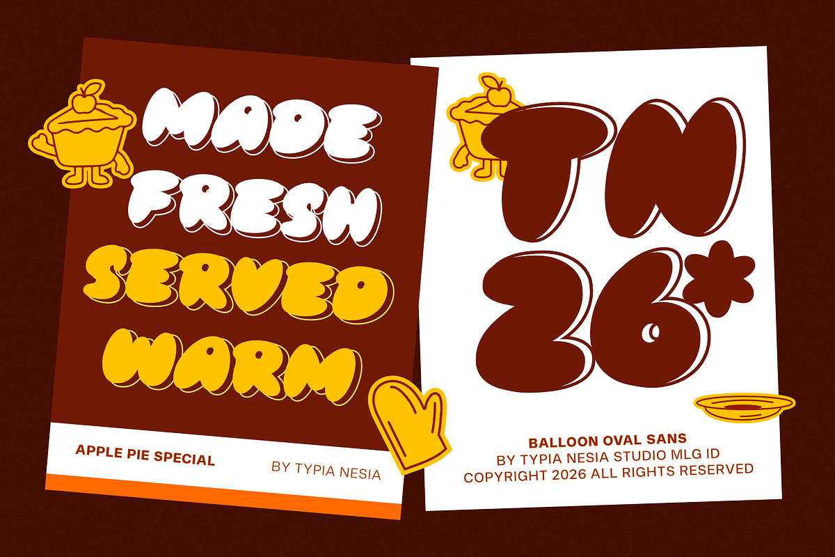 Knopie - Playful Balloon Y2K Font, a Sans Serif Font by Typia Nesia (Photo 3 of 10)