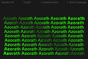 Azorath — Neo Brutalist Sans Font, a Sans Serif Font by Sryga (Thumbnail 2 of 15)