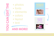 Pretty Pop Instagram Templates Pack, a Social Media Template by HellYeahDesigns (Thumbnail 8 of 9)