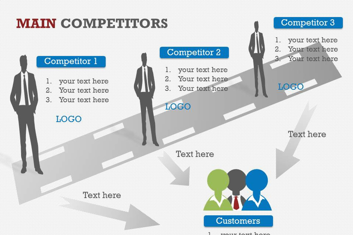 Main Competitors PowerPoint Template, a Presentation Template by Yes Presentations (Photo 6 of 26)