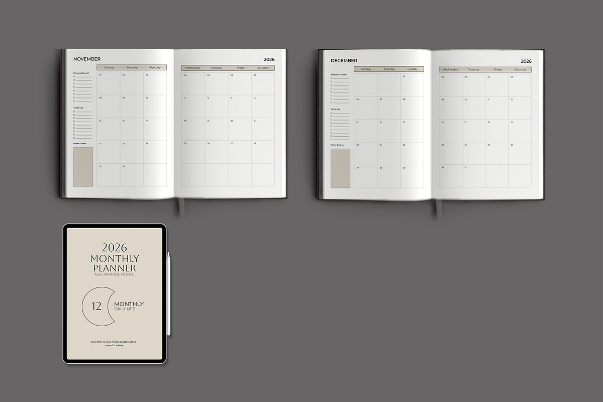 Monthly Productivity Planner preview 5