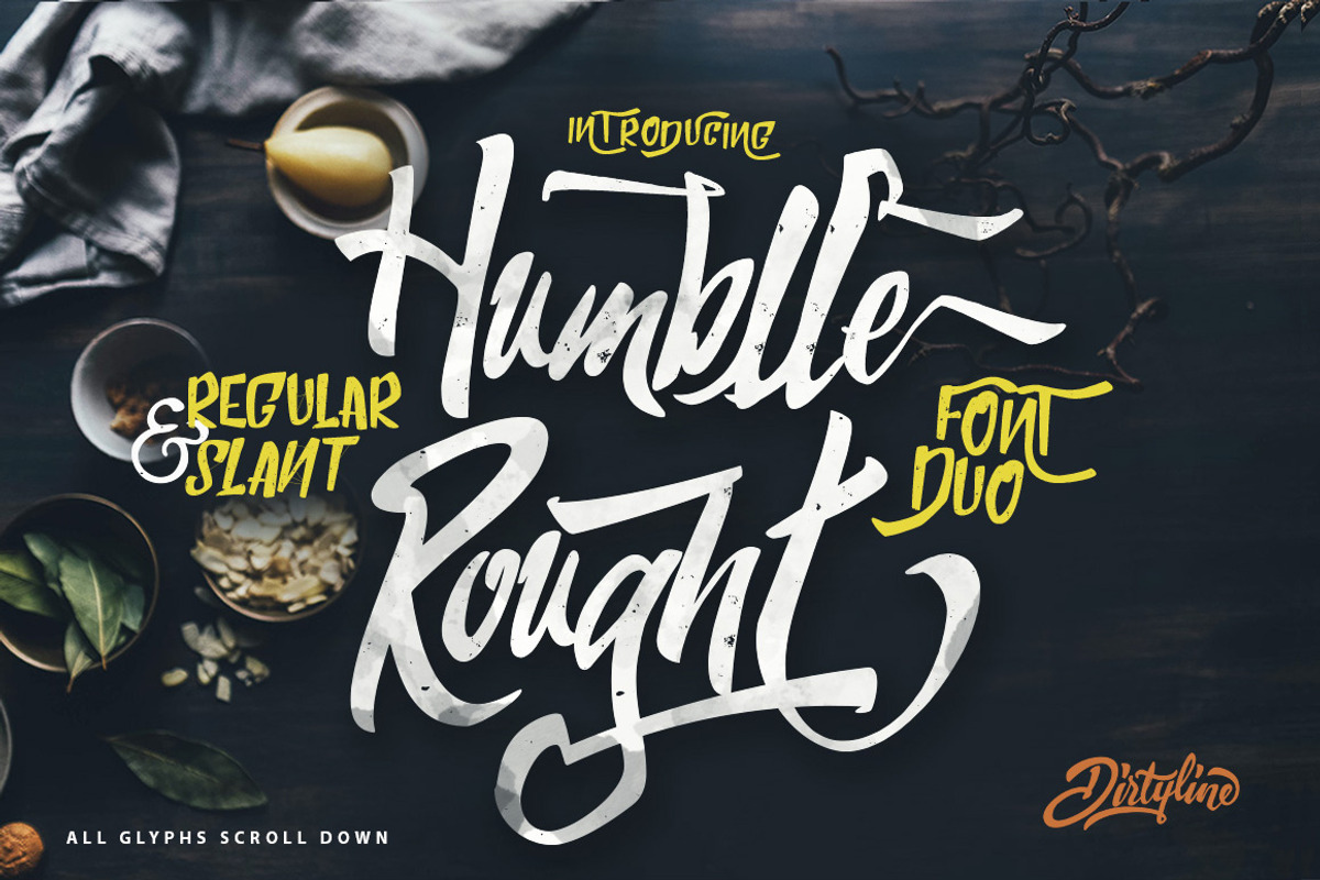 Humblle Rought - Font Duo + Extras