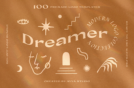 100 Handcrafted Logo Templates, a Branding & Logo Template by Ayya Studio