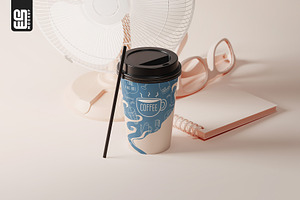 Takeaway Paper Coffee Cup Mockup