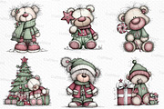 Whimsical Christmas Teddy Bear PNG, an Illustration by Craft Nest (Thumbnail 5 of 6)