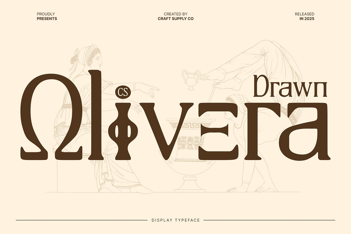 CS Olivera Drawn, a Serif Font by Craft Supply Co. (Photo 1 of 8)