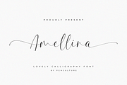 Amellina - A lovely Calligraphy Font, a Script Font by Pen Culture (Thumbnail 1 of 10)