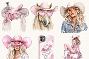 Pink Disco Cowgirl Clipart, a Person Illustration by Design Scotch (Thumbnail 4 of 9)