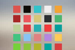 125 Flat Color Swatches