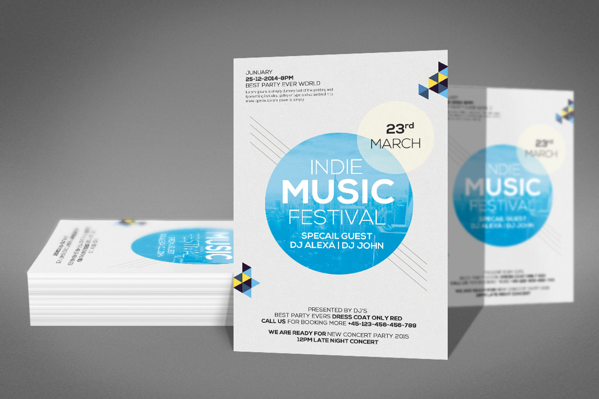 City Concert Flyer Psd, a Flyer Template by Graphic Templates (Photo 2 of 4)