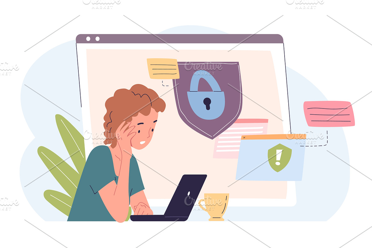 Cybersecurity training. Cyber, a Technology Illustration by Stock-Smart-Start