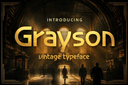 Grayson - 1940s Art Deco Typeface, a Sans Serif Font by HipFonts (Thumbnail 1 of 9)